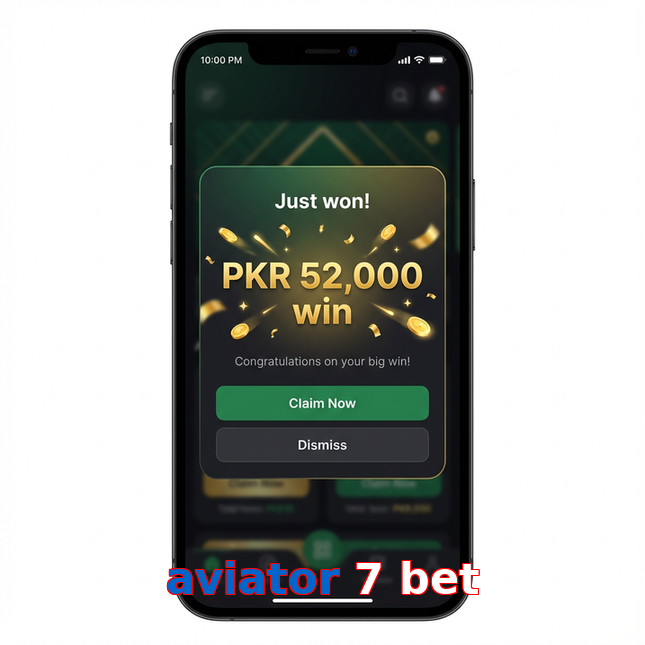 Main screen of Aviator 7 Bet win page for PK players